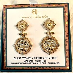 💛House of Harlow 1960 Gold Statement Earrings